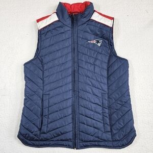 NFL Team Apparel New England PatriotsQuilted Puffer Vest Ladies Medium